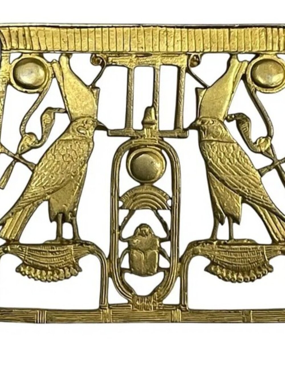 RARE REPLICA SITHATHORYUNET PECTORAL MMA 1976 GOLD BRASS RAVENS PENDANT 2 HOLES